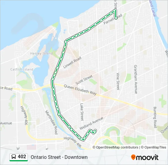 402 Bus Line Map