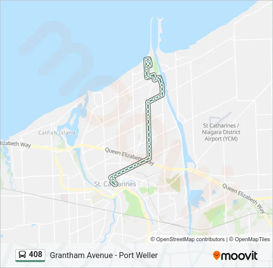 408 Bus Line Map