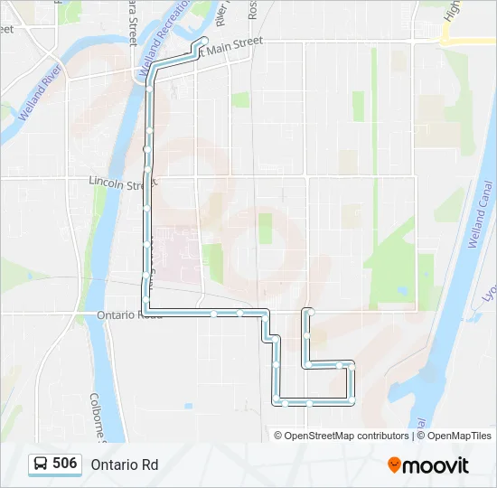 506 Bus Line Map