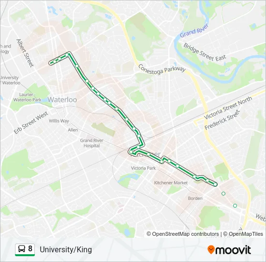 8 Bus Line Map