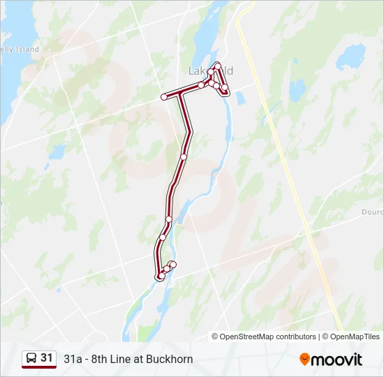 31 Bus Line Map