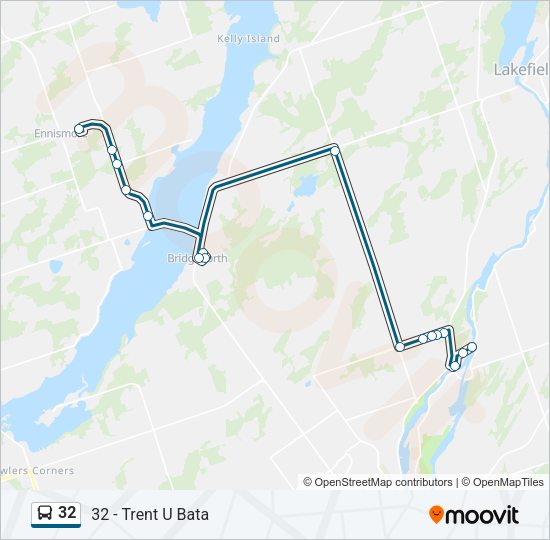 32 Bus Line Map