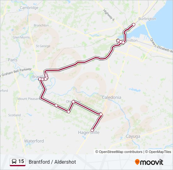 15 Bus Line Map