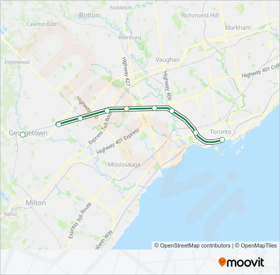 KI Train Line Map