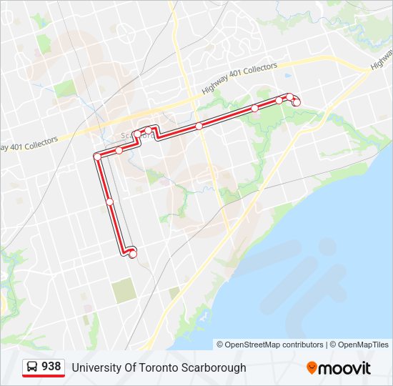 938 Bus Line Map