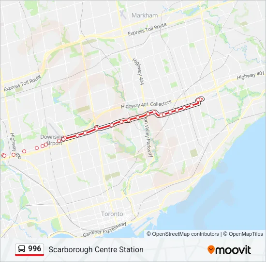 996 Bus Line Map
