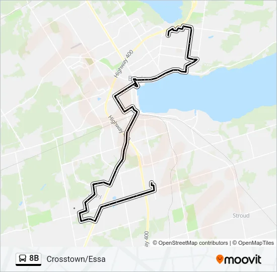 8B Bus Line Map