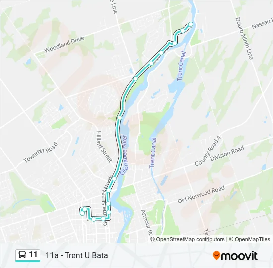 11 Bus Line Map