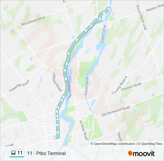 11 Bus Line Map