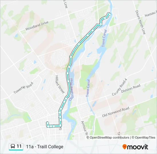 11 Bus Line Map