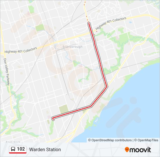 102 Bus Line Map