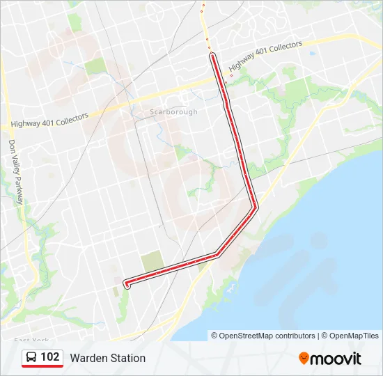 102 Bus Line Map