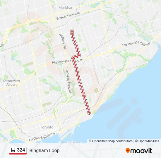 324 Bus Line Map