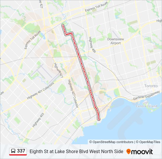 337 Bus Line Map