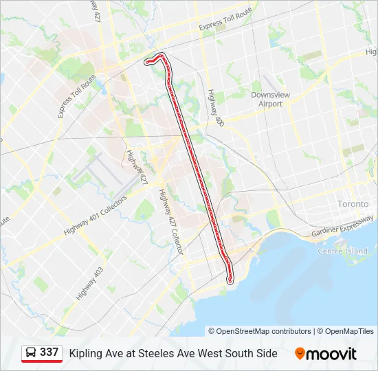 337 Bus Line Map