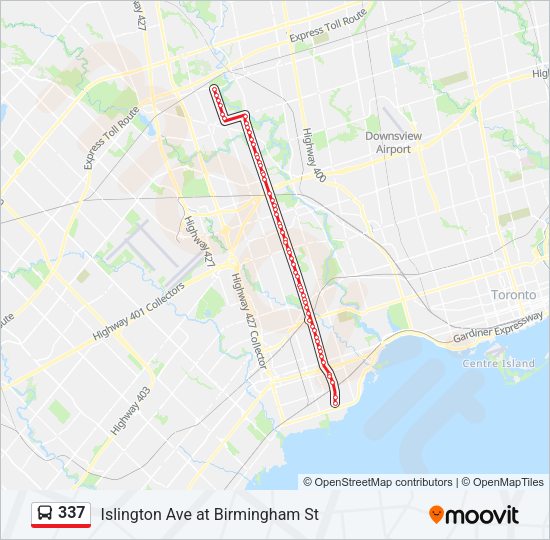 337 Bus Line Map