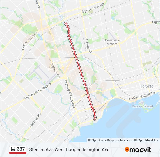 337 Bus Line Map