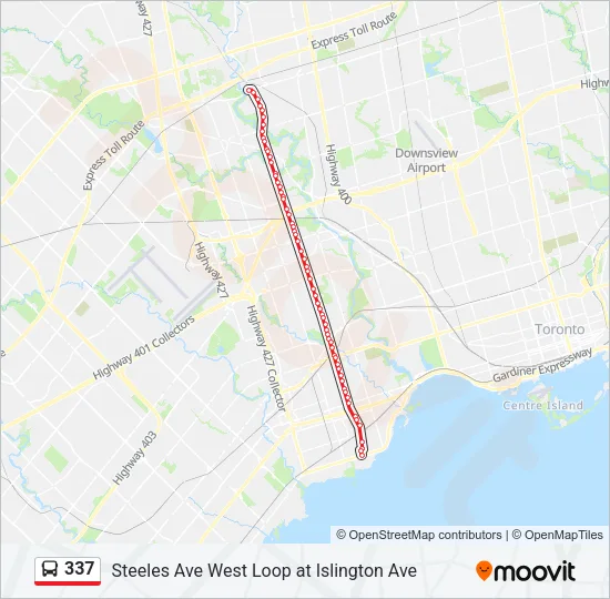 337 Bus Line Map