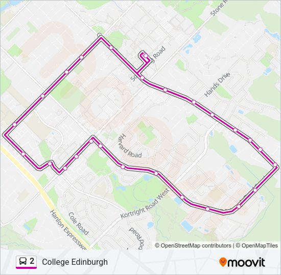 2 Bus Line Map