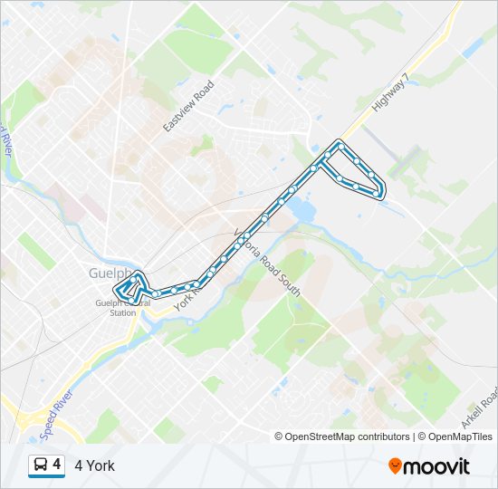 4 Bus Line Map