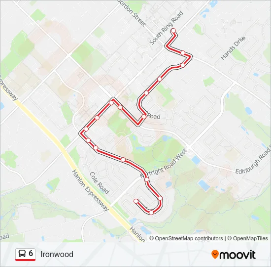 6 Bus Line Map