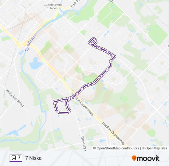 7 Bus Line Map