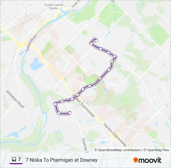 7 Bus Line Map
