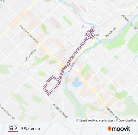 9 Bus Line Map