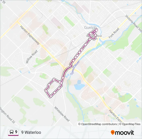 9 Bus Line Map