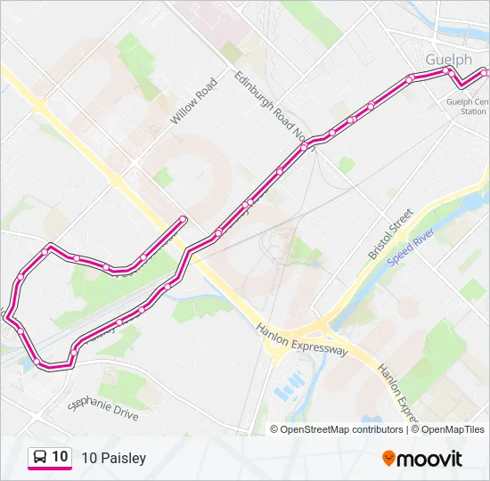 10 Bus Line Map