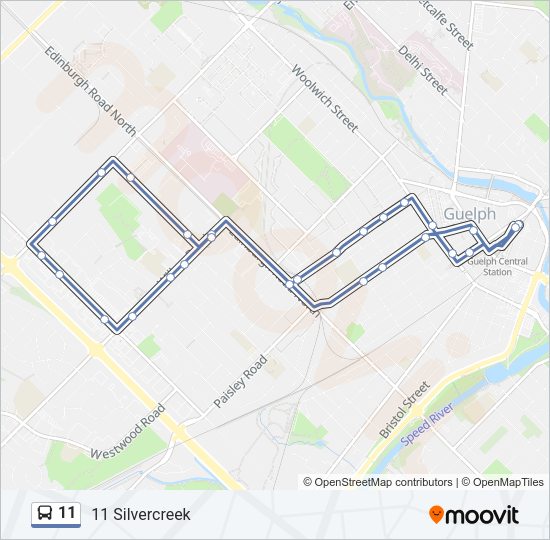 11 Bus Line Map