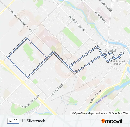 11 Bus Line Map