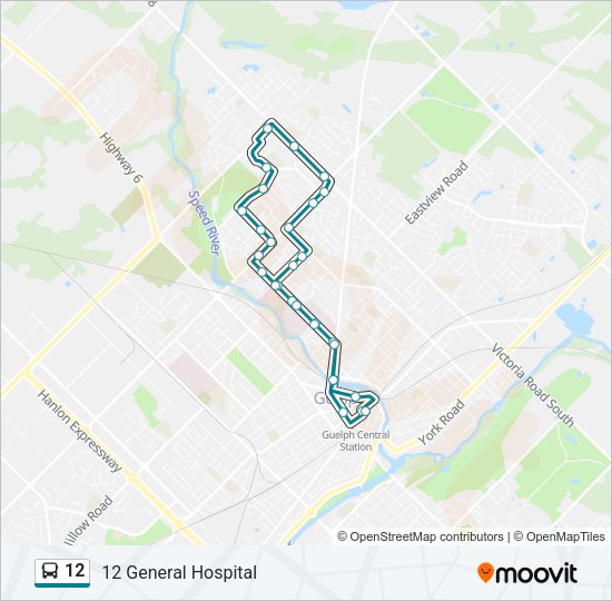 12 bus Line Map