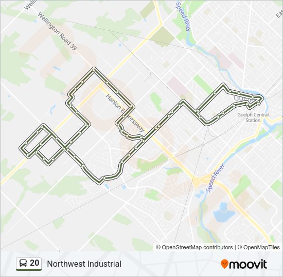 20 Bus Line Map