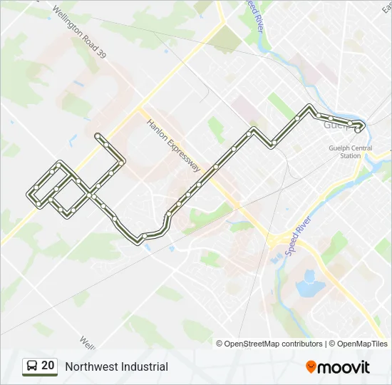 20 Bus Line Map