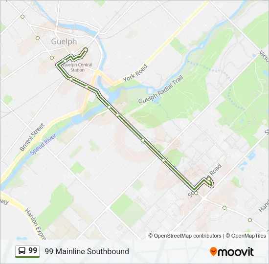 99 Bus Line Map