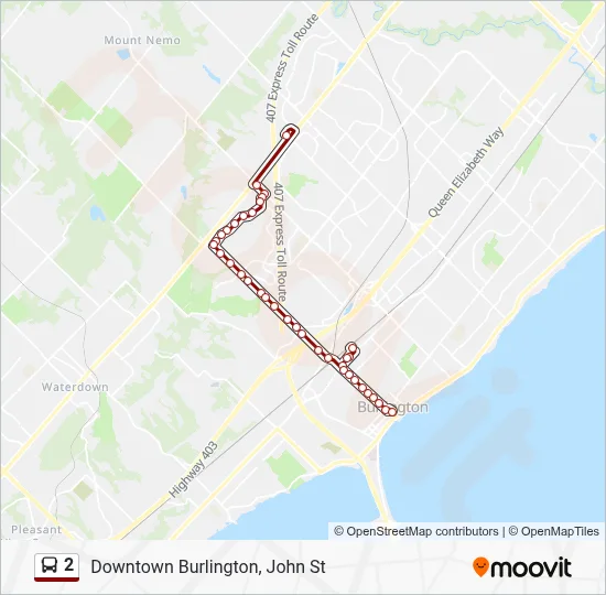 2 Bus Line Map