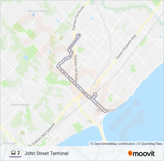 2 Bus Line Map