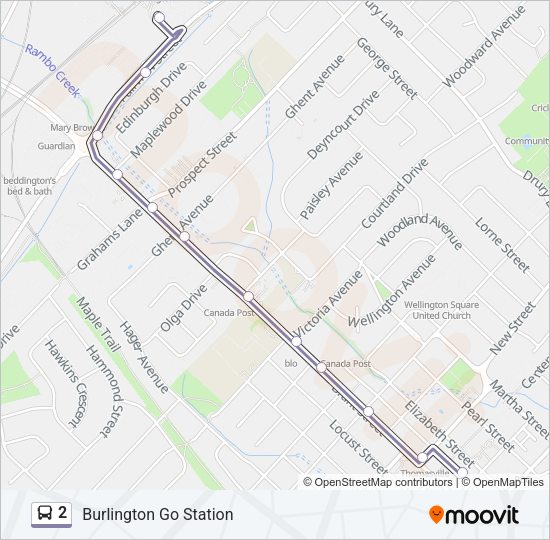 2 Bus Line Map