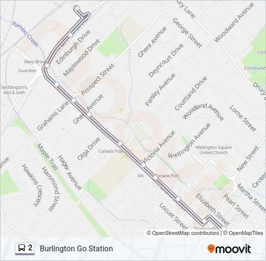 2 Bus Line Map