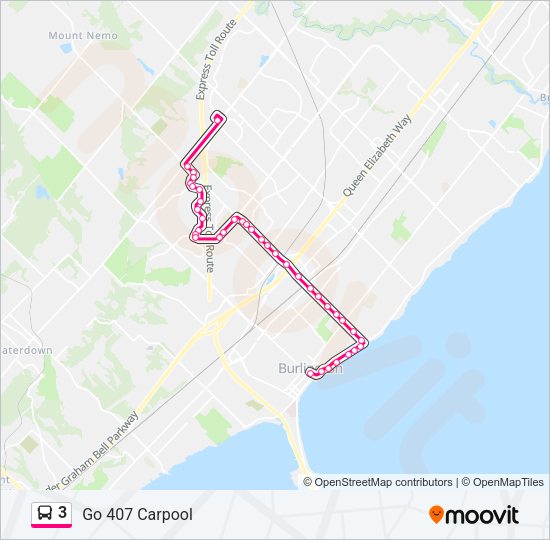 3 Bus Line Map