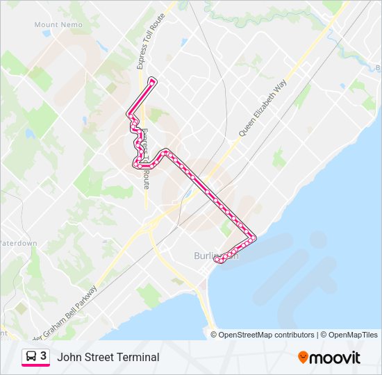 3 bus Line Map