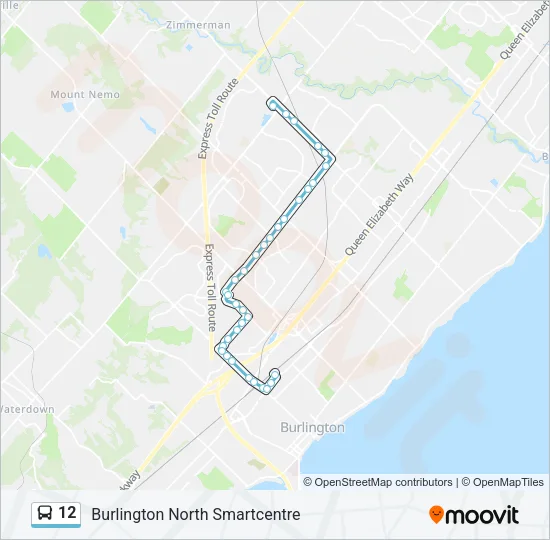 12 Bus Line Map