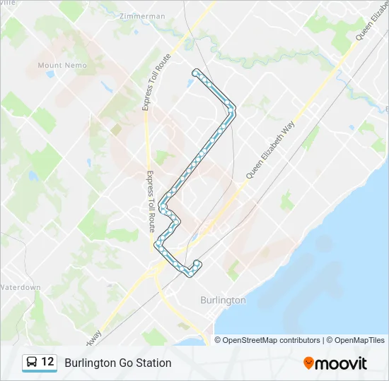 12 Bus Line Map
