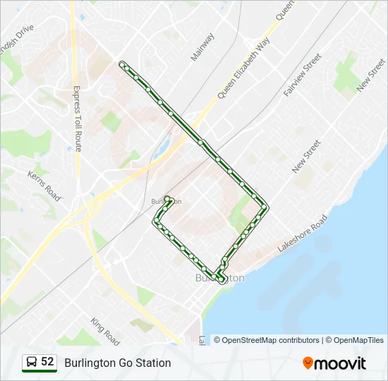 52 Bus Line Map