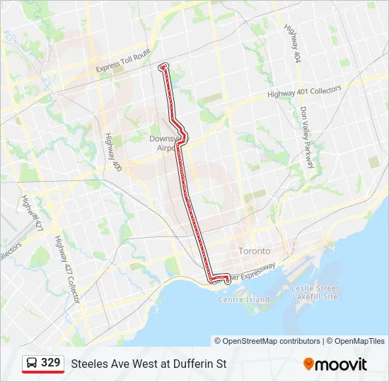 329 Bus Line Map