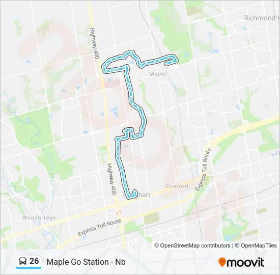 26 Bus Line Map