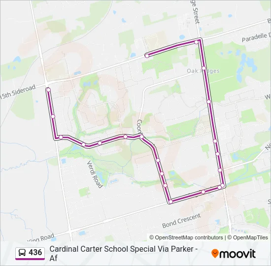 436 Bus Line Map