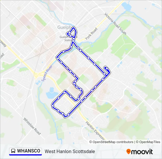 WHANSCO Bus Line Map