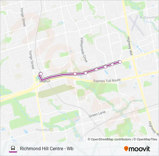 PURPLE A Bus Line Map